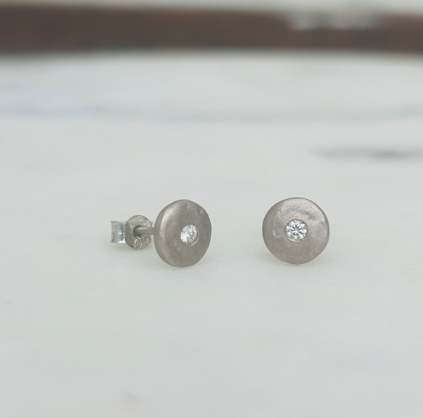 18ct gold diamond studs
