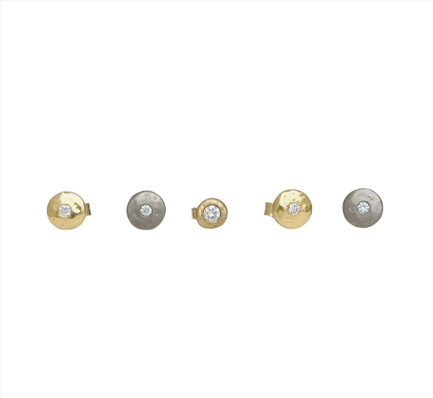 18ct gold diamond studs