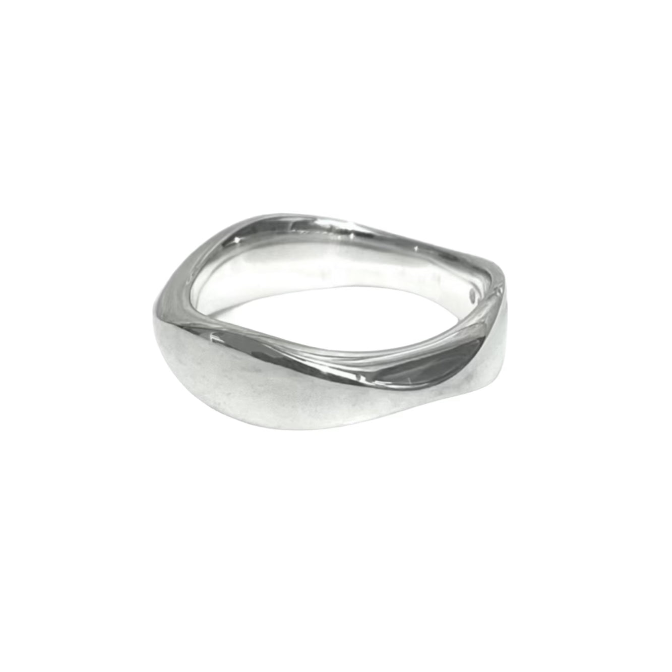 Silver Wide Flow ring