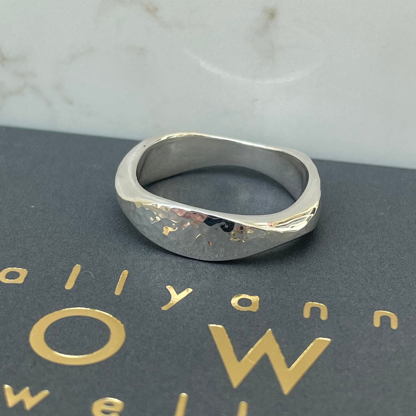 Silver Wide Flow ring