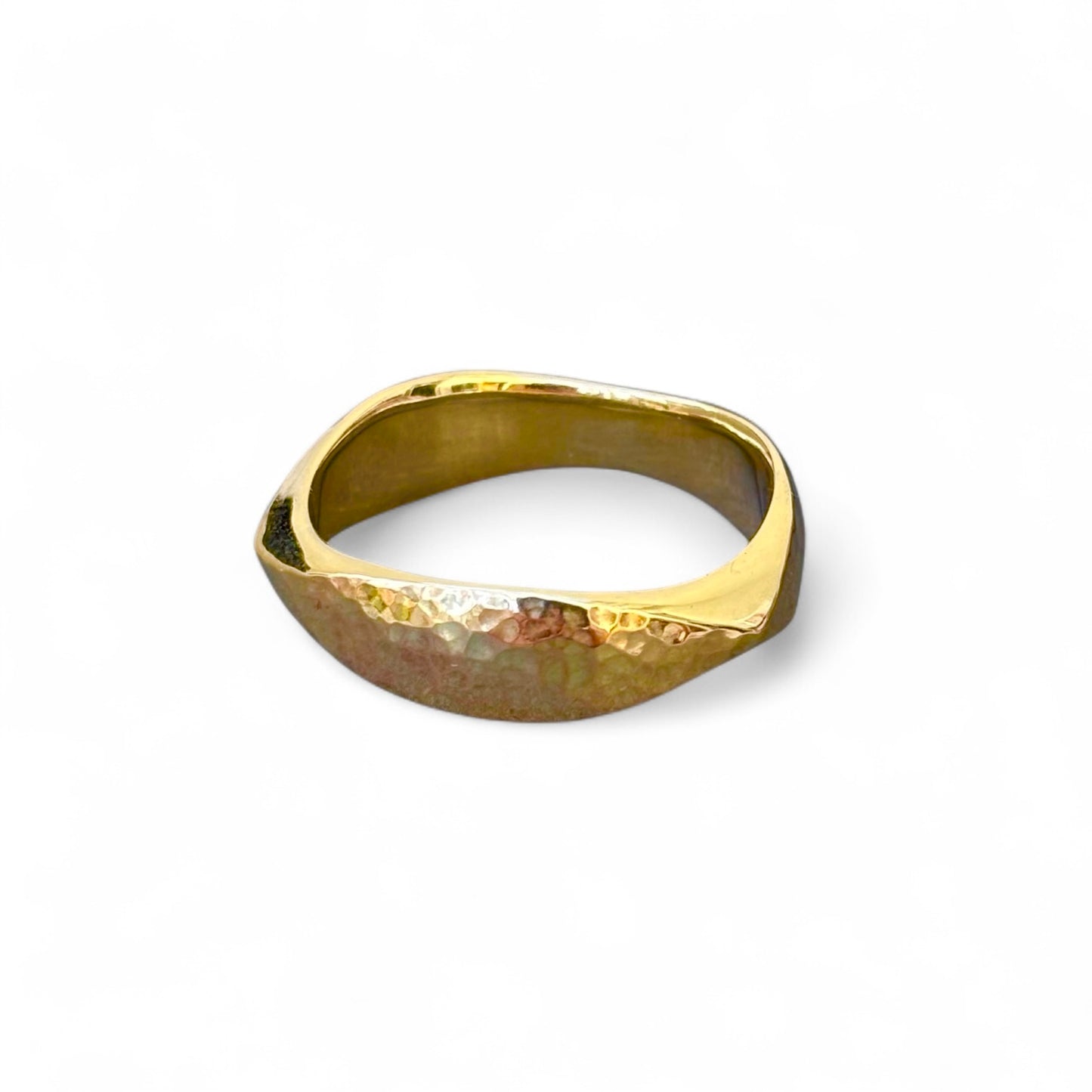 Wide flow ring 9ct gold